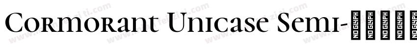 Cormorant Unicase Semi字体转换